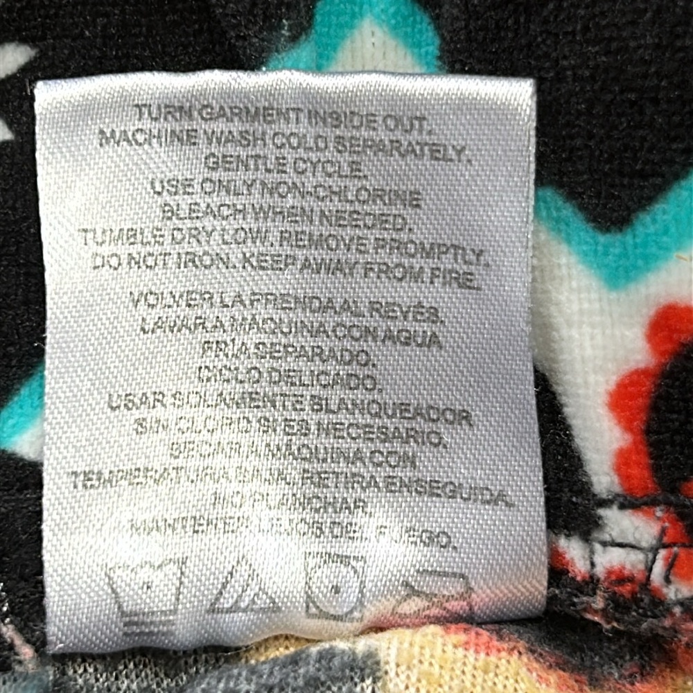Disney Pixar Coco theme velour pajama pants. Black w/colorful skulls. Size Large - Picture 6 of 10